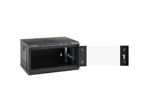 Armoire réseau murale 6u 53 x 40 x 30 cm sécurité renforcée entretien facile style moderne en acier noir 02_0045825