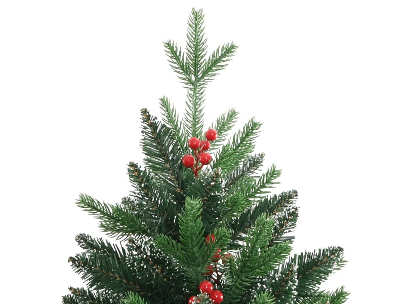  Sapin de noël - arbre de noël artificiel à charnières avec baies rouges 240 cm  - Conforama D