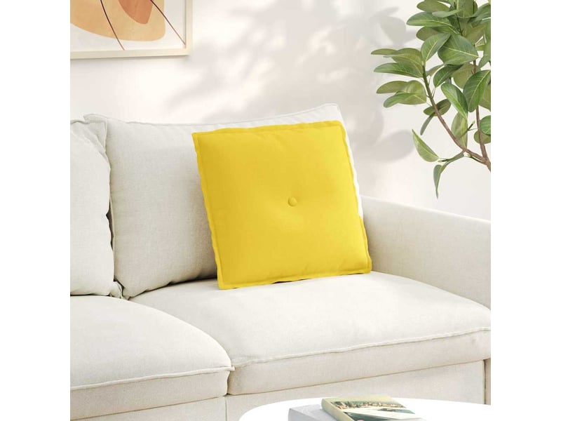  Coussin de dos, coussin de dossier jaune clair 50 x 19 x 45 cm tissu cf54785  - Conforama B
