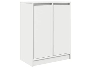 Buffet - bahut - meuble de rangement blanc 57x34x76 cm bois d'ingénierie