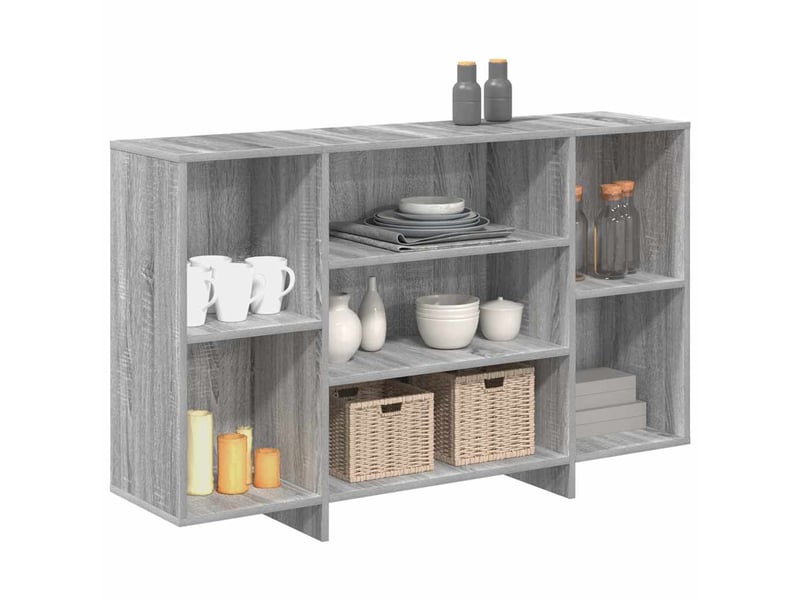  Buffet - bahut - meuble de rangement sonoma gris 120x30x75 cm bois d'ingénierie  - Conforama D