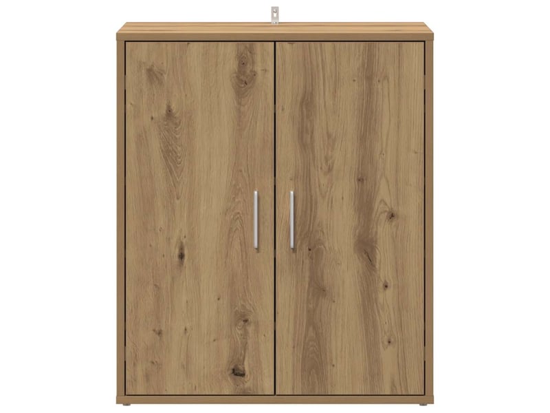  Meuble à chaussure, cabinet à chaussures 60x35x70 cm chêne artisanal 5 étagères shl7795  - Conforama E