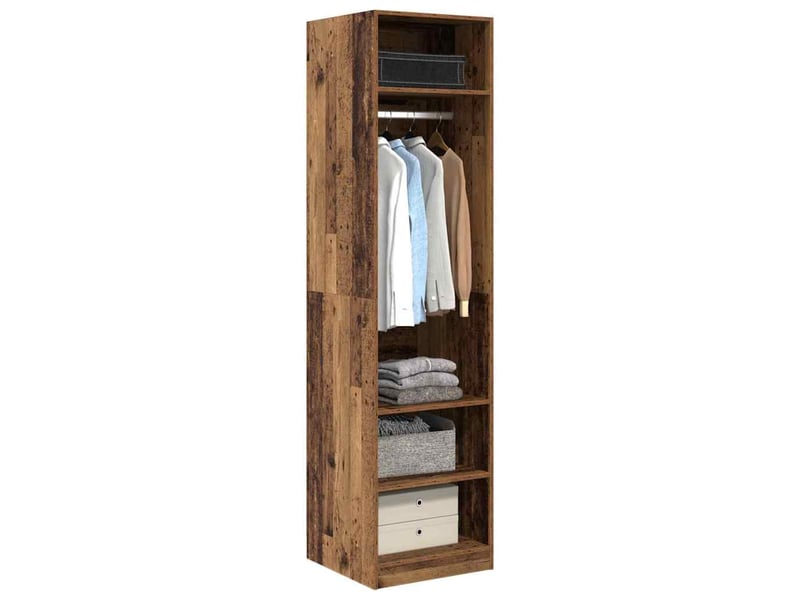 Armoire chambre, armoire de rangement bois ancien 50x50x200 cm bois d'ingénierie  - Conforama C