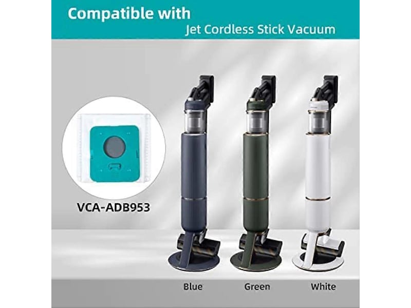  12pcs dust bags for samsung bespoke vs20a95923w cordless stick vacuum cleaner disposable replacement bags  - Conforama D