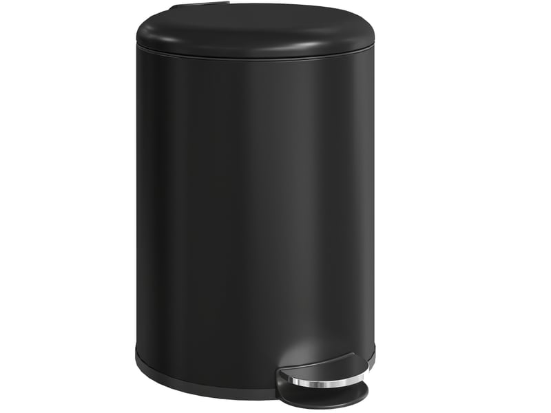  Poubelle de cuisine à pédale 20 l 36x30x44 cm – noire – couvercle à fermeture douce et seau amovible  - Conforama A