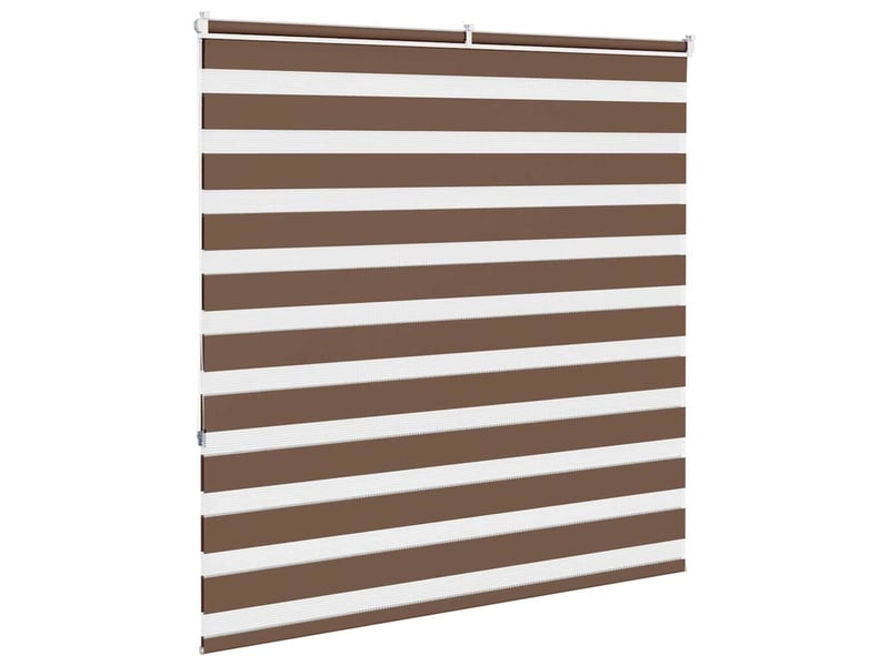  Store zèbre, store de fenêtre marron 145x150cm largeur du tissu 140,9cm polyester cf48680  - Conforama D