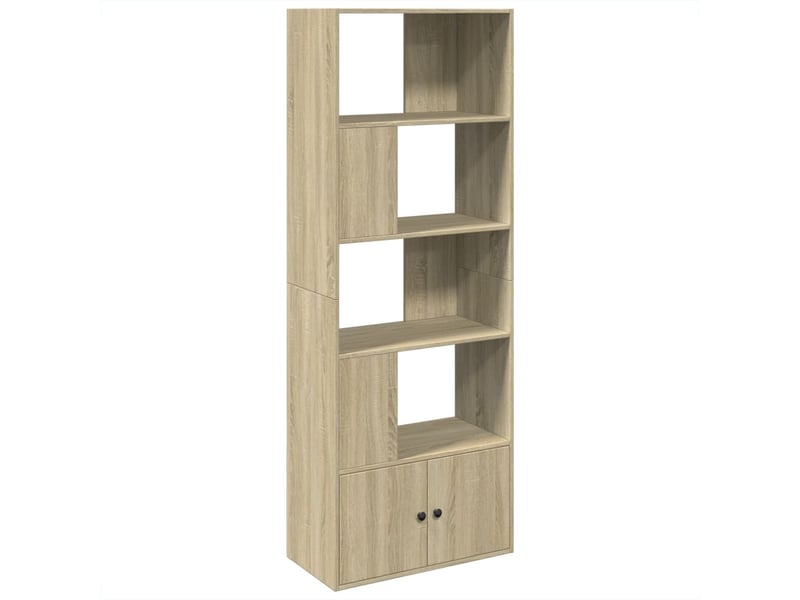  Bibliothèque, meuble de rangement salon chêne sonoma 70x36x189 cm bois d'ingénierie  - Conforama A
