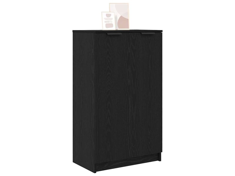  Armoire à chaussures, meuble à chaussuresavec étagère chêne noir 59x35x100 cm  - Conforama C