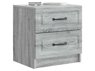 Table de chevet 2 pièces sonoma gris 43 x 34,5 x 44,5 cm