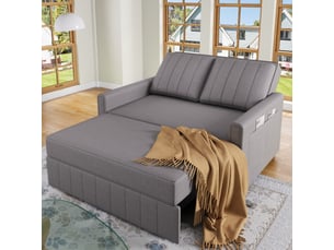 Canapé-lit pliant multifonctionnel avec dossier réglable 180x127 cm pour petits espaces