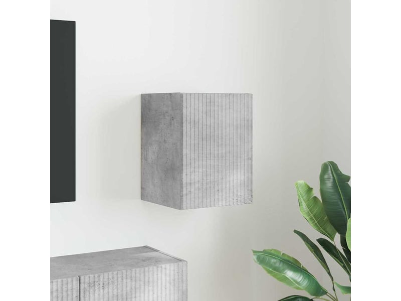  Meuble tv - banc tv - meuble de rangement mural 30 x 31 x 40 cm béton bois d'ingénierie  - Conforama B