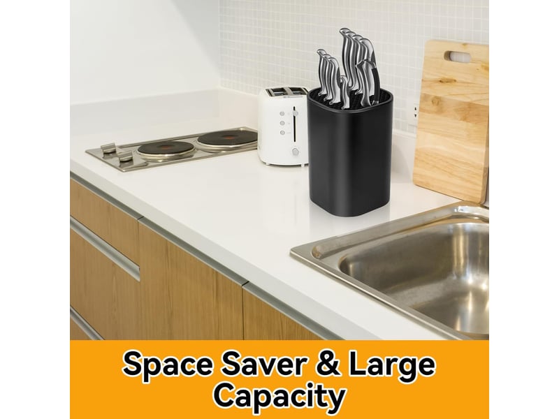  Porte couteaux sans couteaux - universel porte-couteaux noir - support couteau de cuisine - rangement couteaux cuisine  - Conforama E