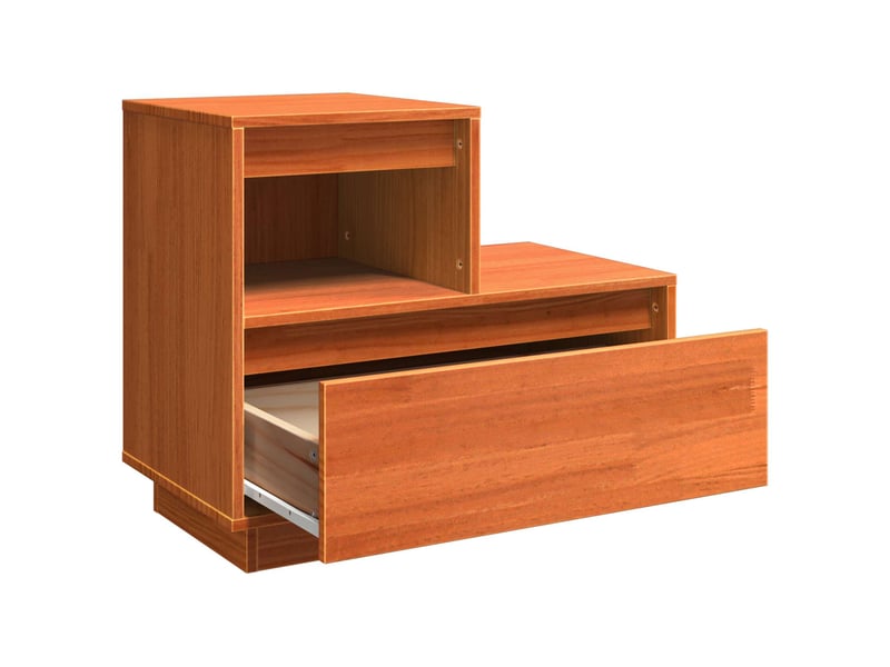 Table de chevet - cabinet de chevet - table de nuit marron 60 x 34 x 51 cm bois d'ingénierie - Conforama D
