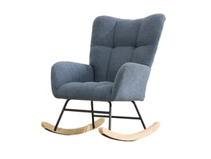 Fauteuil fixe MODENVIE  Tissu bouclette bleu vendu A l'unité