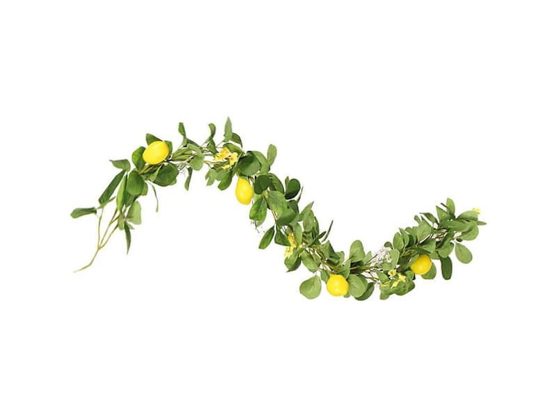  Guirlande de fruits, citrons artificiels décoratifs avec 2 tiges suspendues pour la maison  - Conforama E