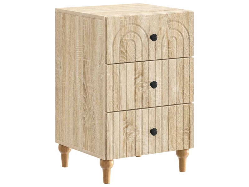  Table de chevet - cabinet de chevet - table de nuit chêne sonoma 43 x 41 x 66,5 cm  - Conforama A