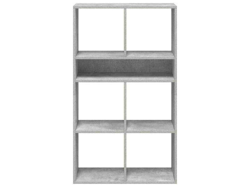  Bibliothèque, meuble de rangement salon gris béton 66x31x112 cm bois d'ingénierie  - Conforama D