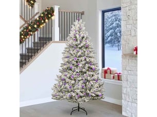 Sapin de noël - arbre de noël artificiel 240 cm 300 led blanc chaud