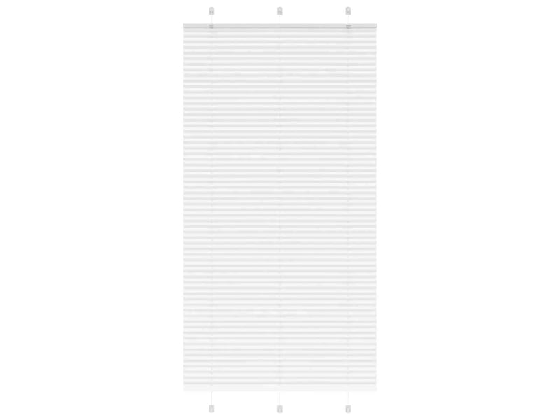 Store plissé, store de fenêtre blanc 110x200cm largeur du tissu 109,4cm polyester cf46730 - Conforama B