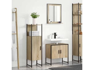 Ensemble de mobilier de salle de bain 3 pc marron cf64400