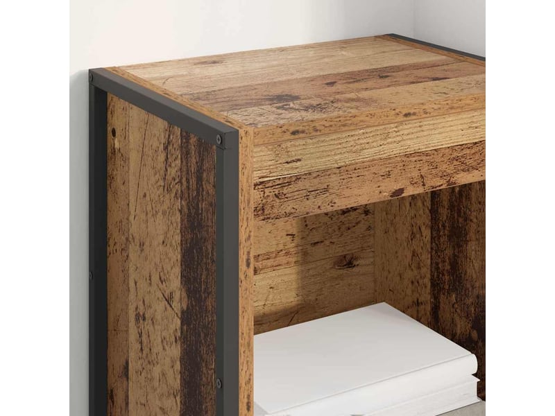 Bibliothèque, armoire à livres 40 x 30 x 155 cm bois d'ingénierie bois ancien - Conforama D