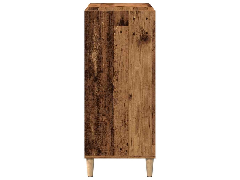  Armoire à disques, armoire de rangement vieux bois 84,5x38x89 cm bois d'ingénierie shl9081  - Conforama E