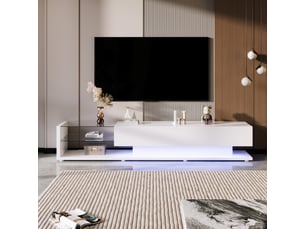 Meuble tv coloris blanc 170 cm <strong></strong>  <strong></strong>