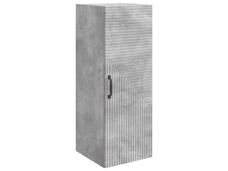  Armoire murale salon gris béton 33x34,5x90cm bois d'ingénierie shl9842  - Conforama A