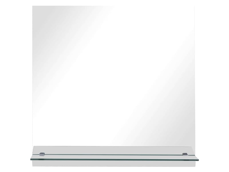  Miroir mural avec étagère 30x30 cm verre trempé cf62810  - Conforama C