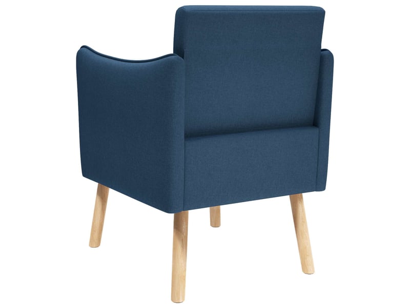 Vidaxl chaise d'appoint bleu tissu - Conforama E