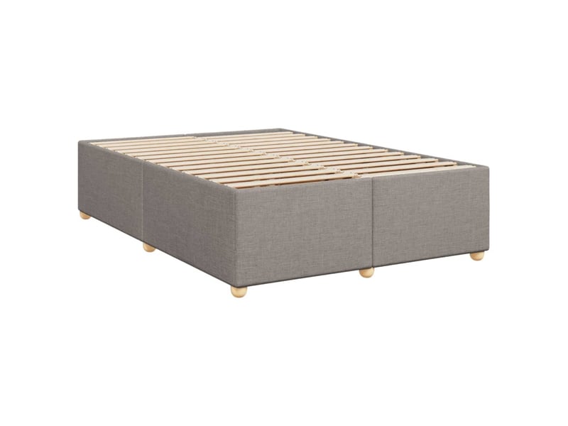  Lit double- lit adulte -  cadre de lit sans matelas taupe 160x200 cm tissu  - Conforama B