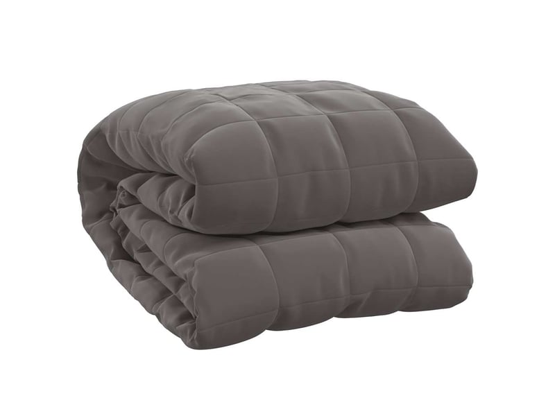  Couverture lestée adulte gris 150x200 cm 7 kg tissu shl76985  - Conforama A