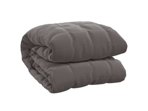 Couverture lestée adulte gris 150x200 cm 7 kg tissu shl76985
