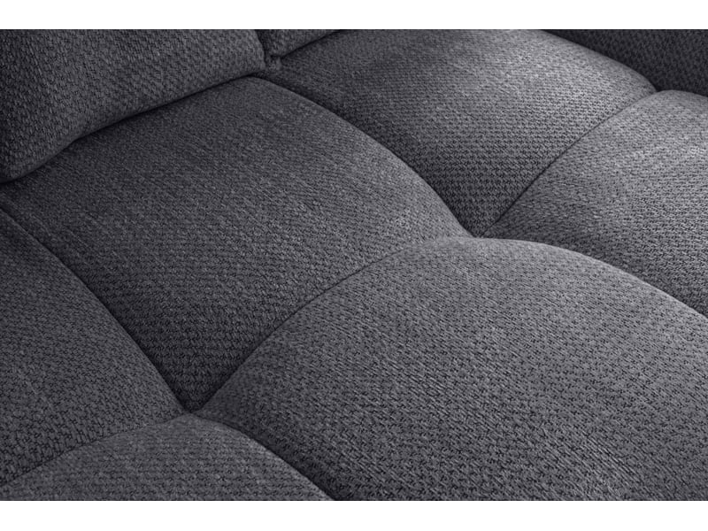 Canapé d'angle gris fixe 4 places  - Conforama J