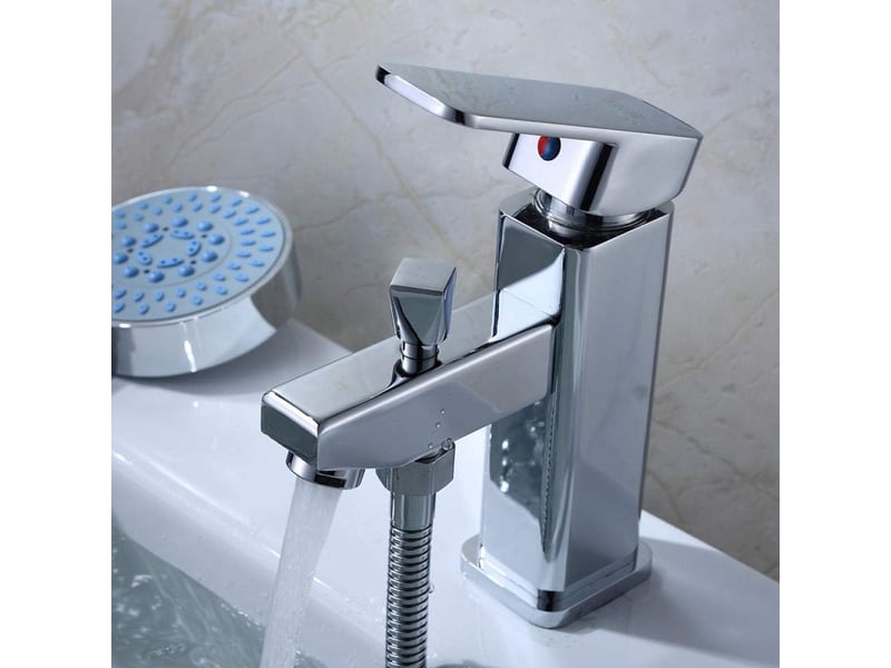  Robinet lavabo robinets de cuisine de lavabos robinet évier robinet salle bain monotrou robinet eau chaude et froide lavabo salle de bain  - Conforama E