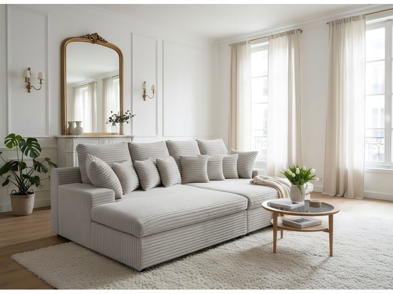  Canapé lazy tilia 11 gris chaud  - Conforama B