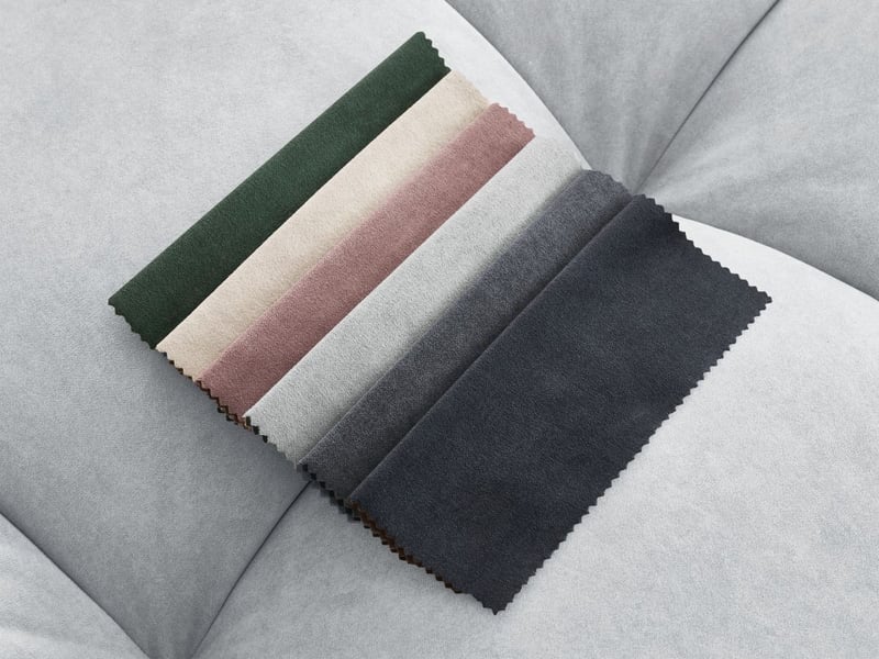  Bobochic canapé droit fixe mont-blanc velours gris clair  accoudoir droit MONT-BLANC - Conforama C