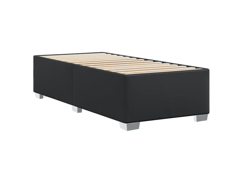  Lit simple- lit adulte -  cadre de lit sans matelas noir 90x190 cm similicuir  - Conforama B