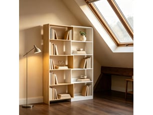 Bibliotheque coloris bicolore 5 étagère(s) <strong>BEAOK</strong> <strong></strong> - 111.5 cm x 163.7 cm