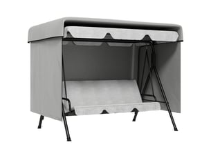Housse de protection pour balancelle de jardin 215 x 155 x 150 cm, tissu pe 100 gm2 imperméable, résistant aux uv, avec cordons