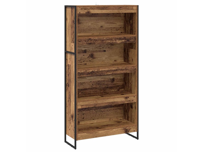 Bibliothèque, armoire à livres 80 x 30 x 155 cm bois d'ingénierie bois ancien  - Conforama A