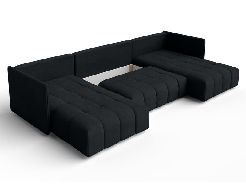  Canapé u mersino canapé panoramique convertible anthracite Mersino - Conforama B