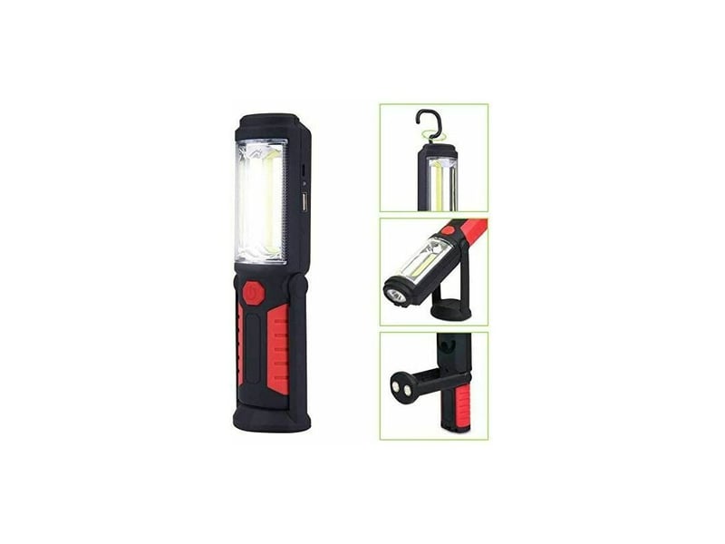  Lampe torche led rechargeable mains-libres[nouvelle version 2018] 3w baladeuse ¨¤ led cob 2 en 1 lampe de poche pour campingrandon¨¦eautogarageate  - Conforama D