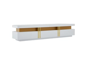 Meuble tv coloris blanc 200 cm <strong>PANGIVO</strong>  <strong></strong>