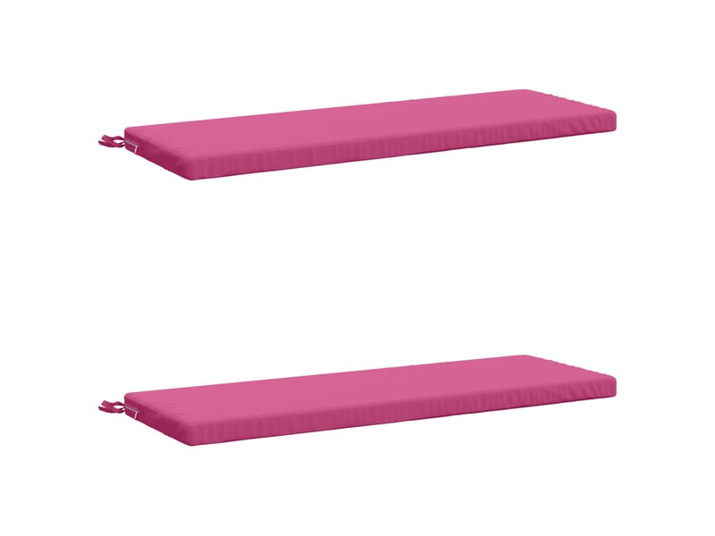 Lot de 2 coussins de banc, coussins d'assise soest 100 % polyester rose cf57360 - Conforama A