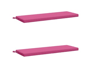 Lot de 2 coussins de banc, coussins d'assise soest 100 % polyester rose cf57360