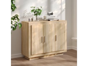 Buffet cuisine | meuble de rangement | commode chêne sonoma 92x35x75 cm bois d'ingénierie