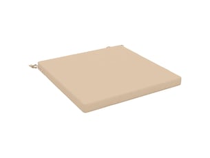 Coussin de siège, coussin d'assise 1 pièce soest 100 % polyester crème cf55598