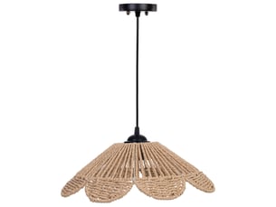 Lampe de plafond en papier beige d39,5xh19,5 cm