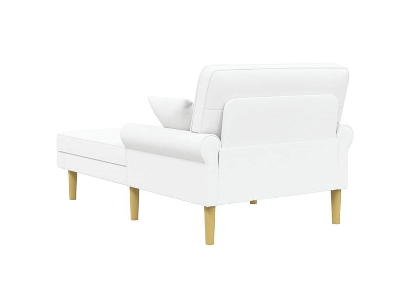  Vidaxl méridienne blanc tissu  - Conforama E
